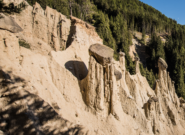 Le Piramidi di terra di Plata presso Perca