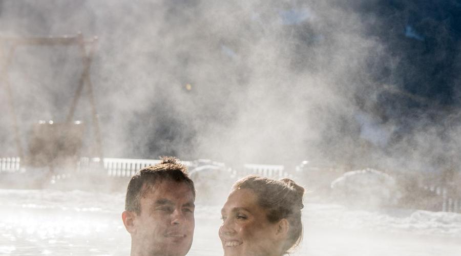 The Heated Outdoor Pool in Winter