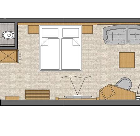 Layout Double Room Dolomit