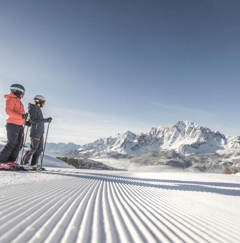Skifahren in den Dolomiten
