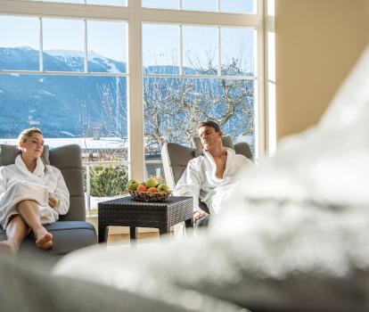 Guests in the Resting Room with Panoramic Views