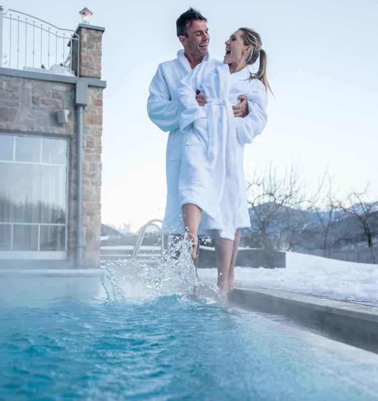 Fun at the Pool in Winter