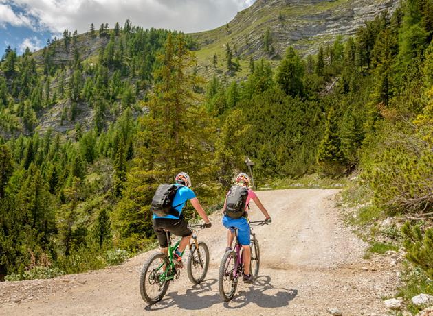 Fare mountainbike in Val Pustertal