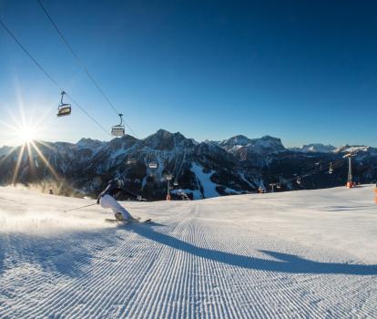 Skifahren in den Dolomiten